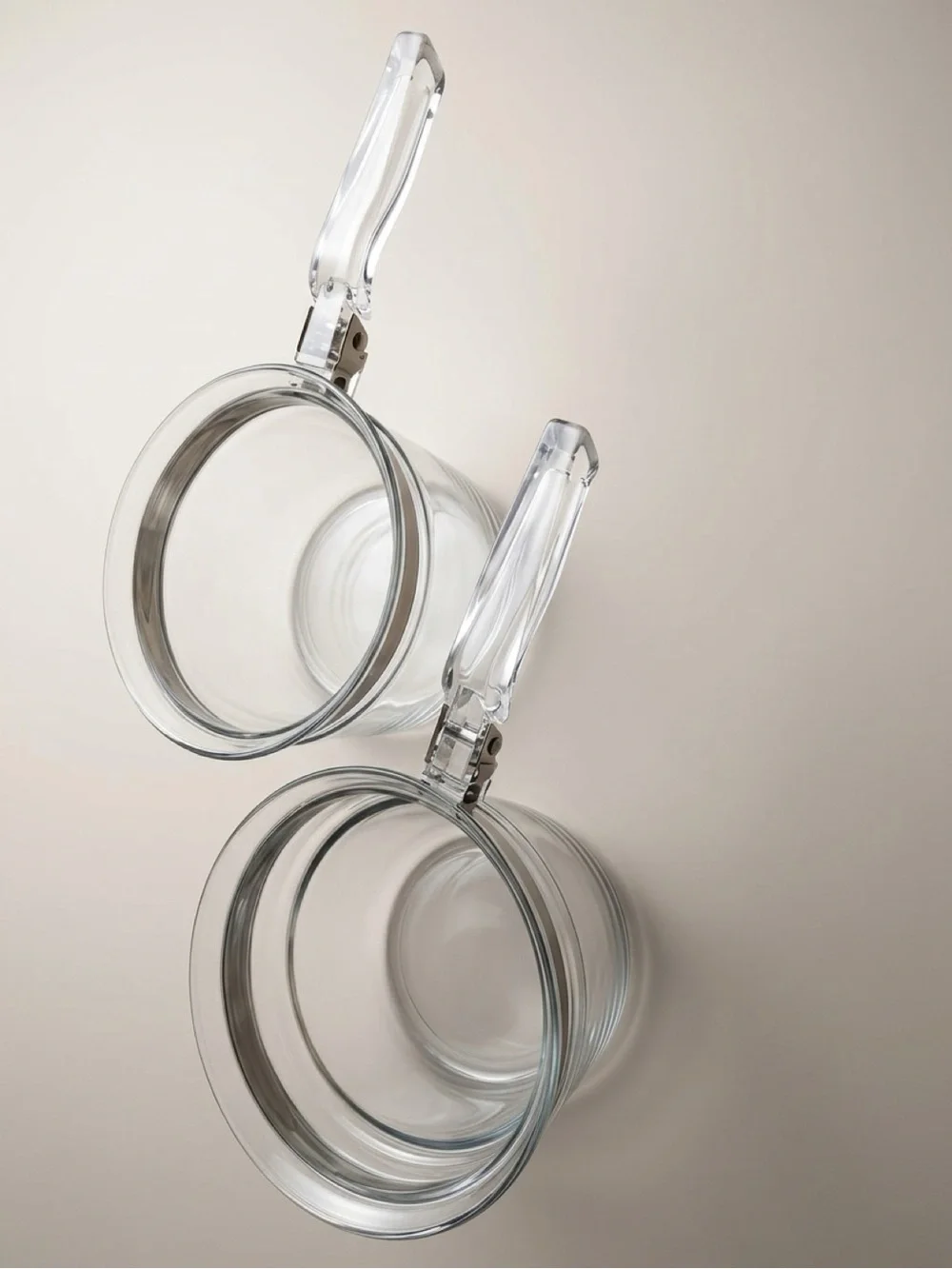 Clear Glass Double Boiler Saucepan Set - Clear